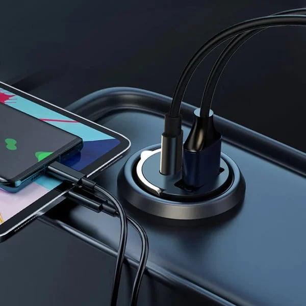 LOSOA PD+QC30 30W 雙孔隱形式 極速迷你車充